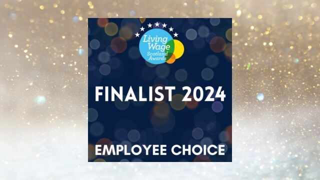 Shortlisted for Living Wage Scotland Award